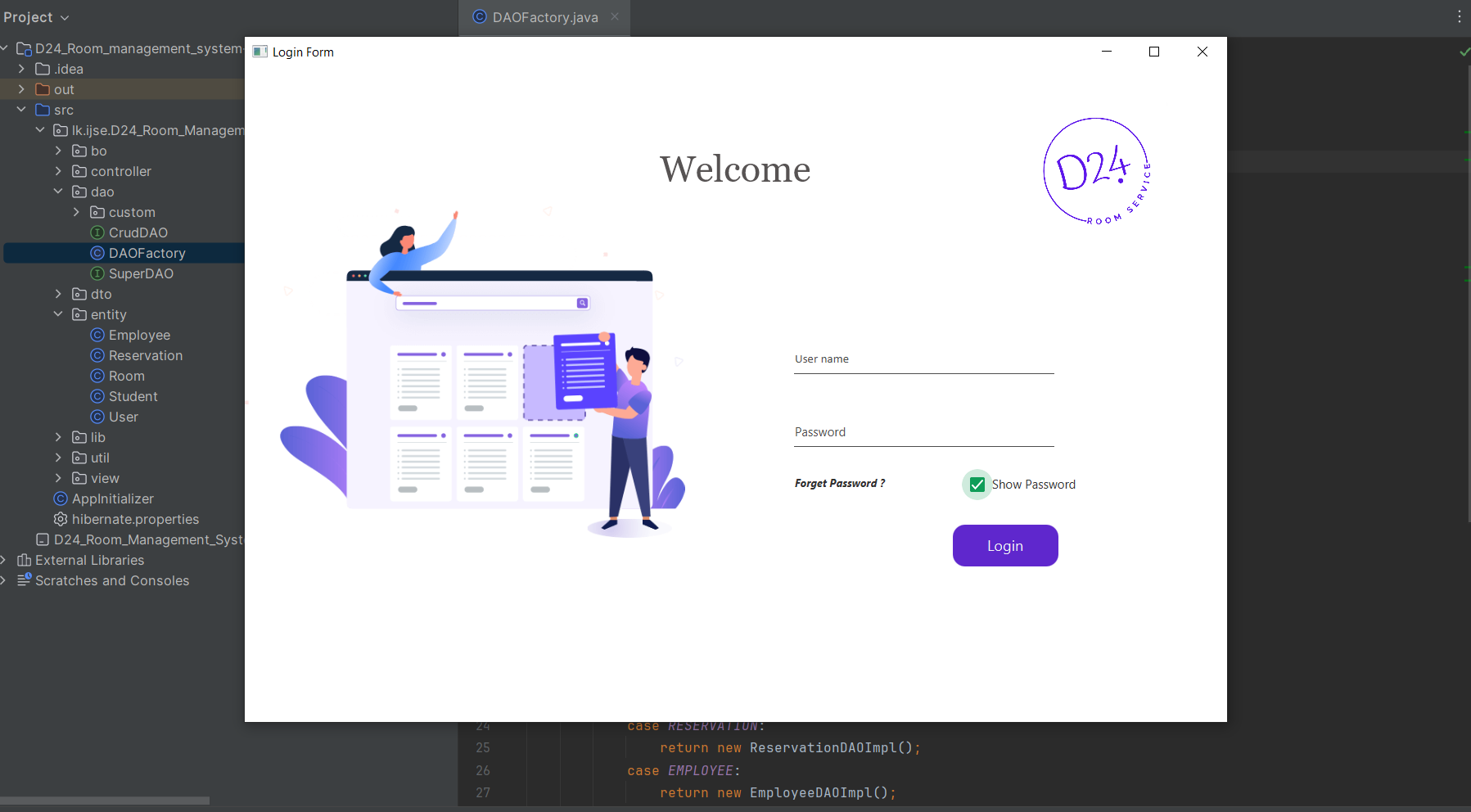 D24 Room Management System